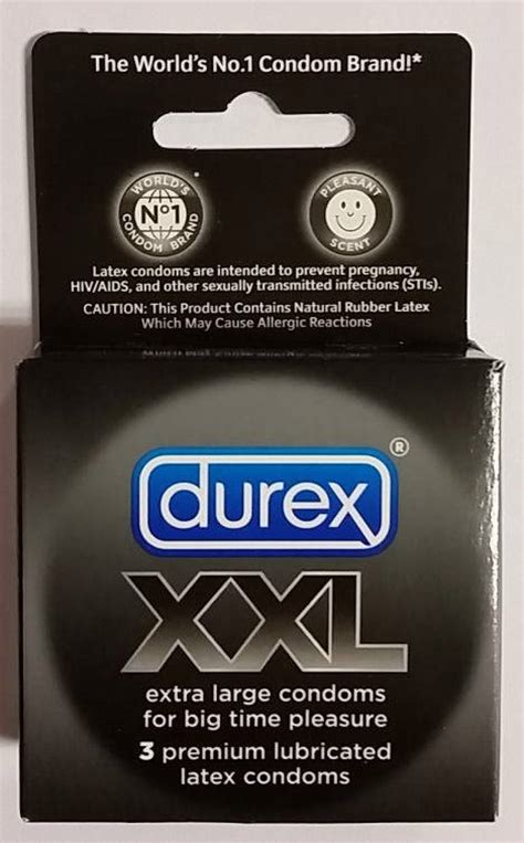 durex xxl width|Durex XXL Condoms for Men, Natural Rubber Latex